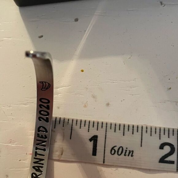 8” Sterling silver engraved and engravable cuff bracelet - Picture 14 of 14